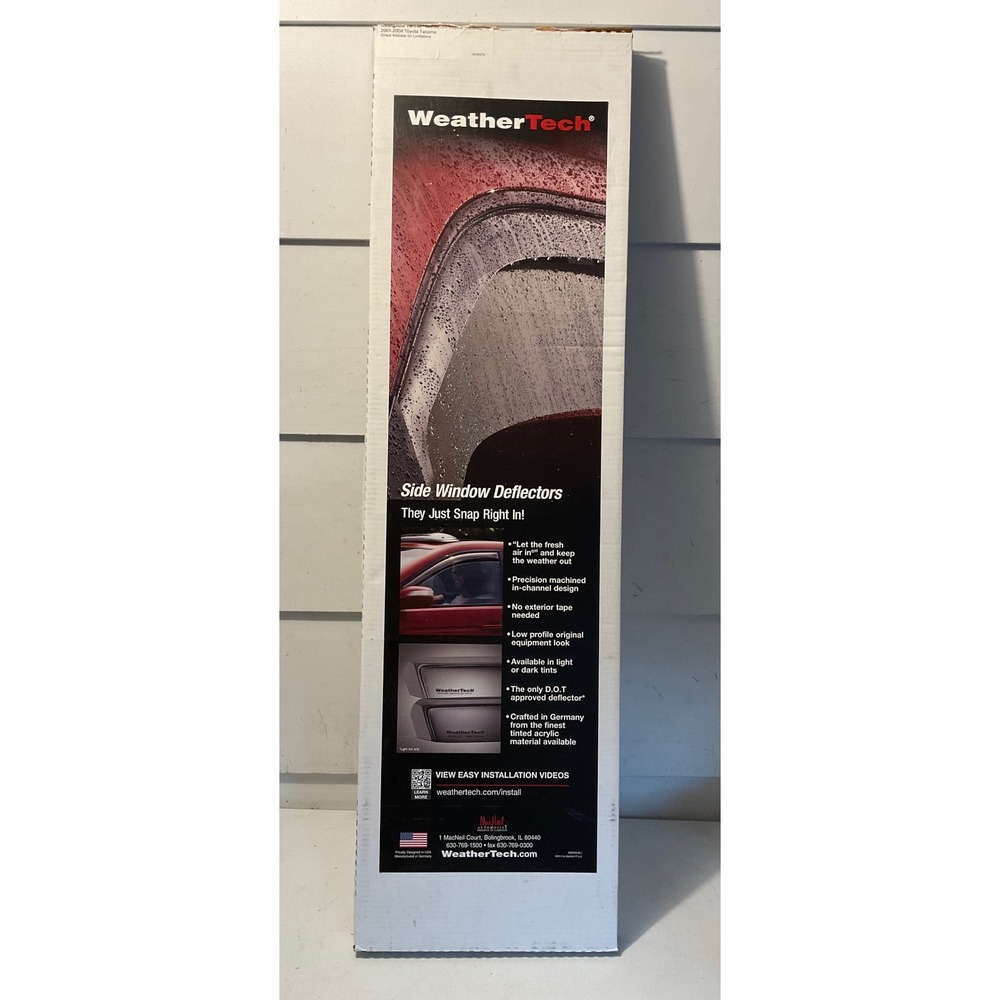 WeatherTech Side Window Deflectors 1995-2004 Toyota Tacoma 2 Door Tint 80093